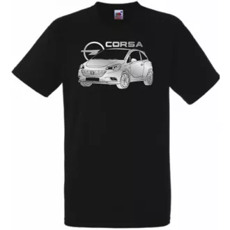 Autó fan Opel Corsa minima férfi rövid ujjú póló