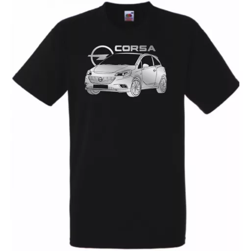 Autó fan Opel Corsa minima férfi rövid ujjú póló