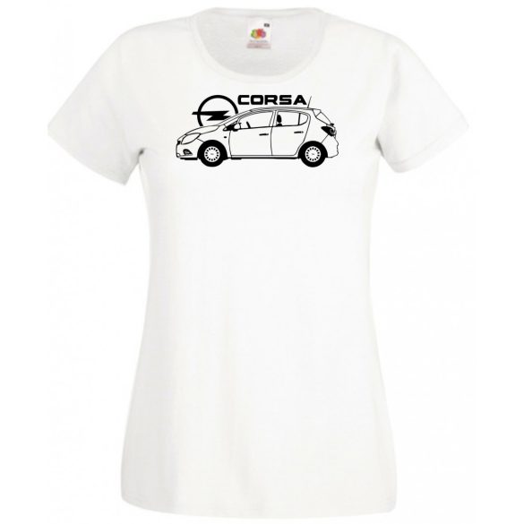 Autó fan Opel Corsa minima női rövid ujjú póló