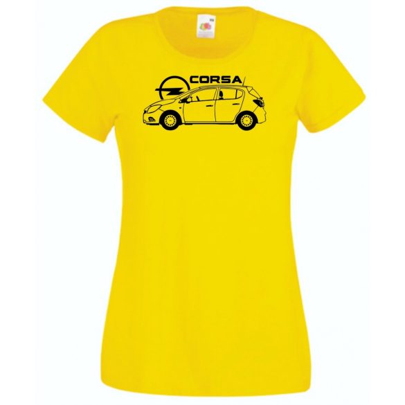 Autó fan Opel Corsa minima női rövid ujjú póló