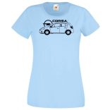 Autó fan Opel Corsa minima női rövid ujjú póló