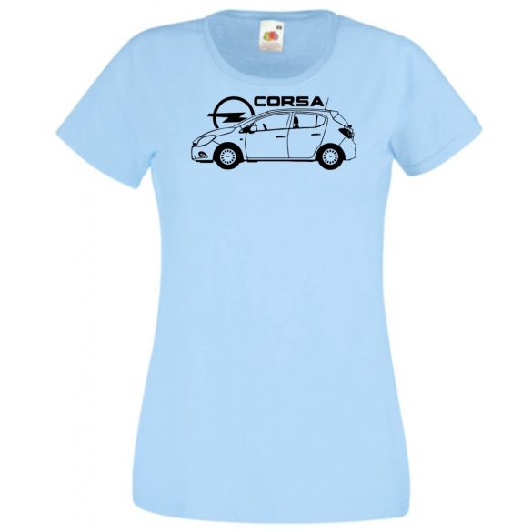 Autó fan Opel Corsa minima női rövid ujjú póló