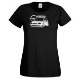 Autó fan Opel Corsa minima női rövid ujjú póló