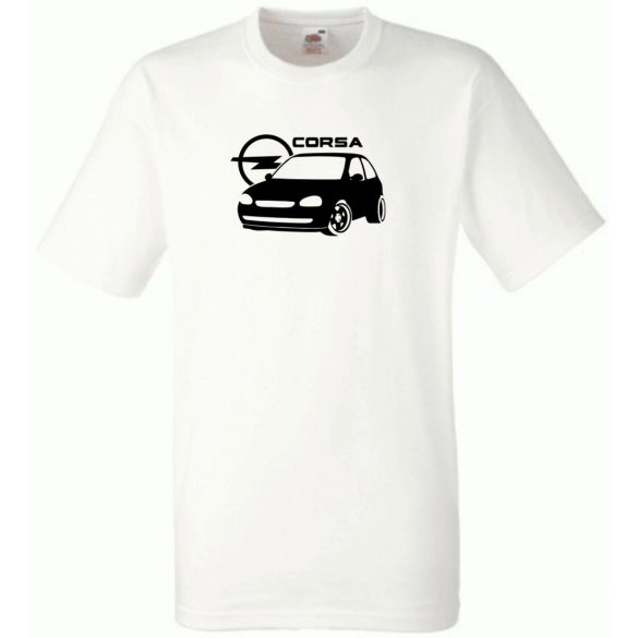 Autó fan Opel Corsa minima férfi rövid ujjú póló