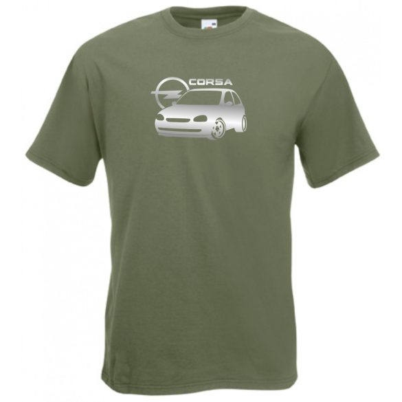 Autó fan Opel Corsa minima férfi rövid ujjú póló