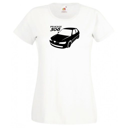 Autó fan 306 minima női rövid ujjú póló