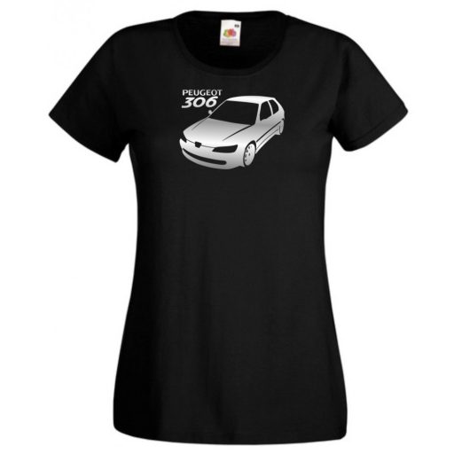 Autó fan 306 minima női rövid ujjú póló