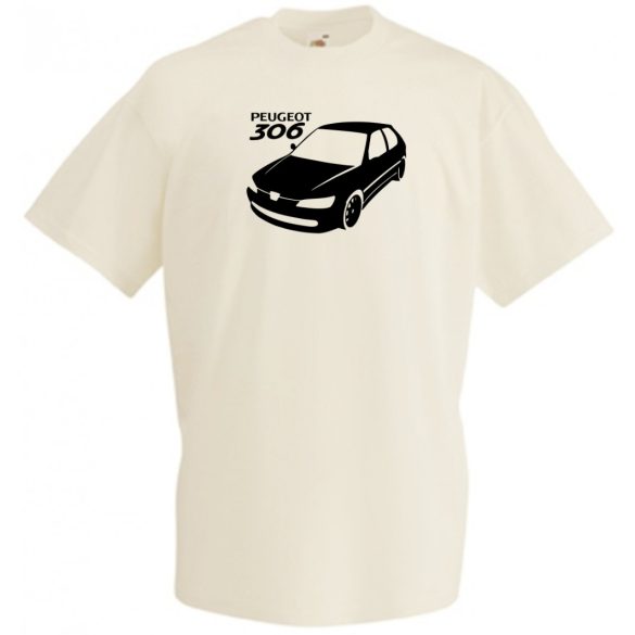 Autó fan 306 minima férfi rövid ujjú póló