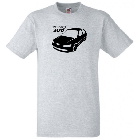 Autó fan 306 minima férfi rövid ujjú póló