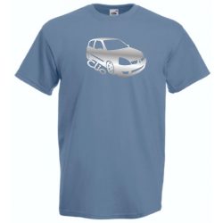Autó fan Clio minima férfi rövid ujjú póló