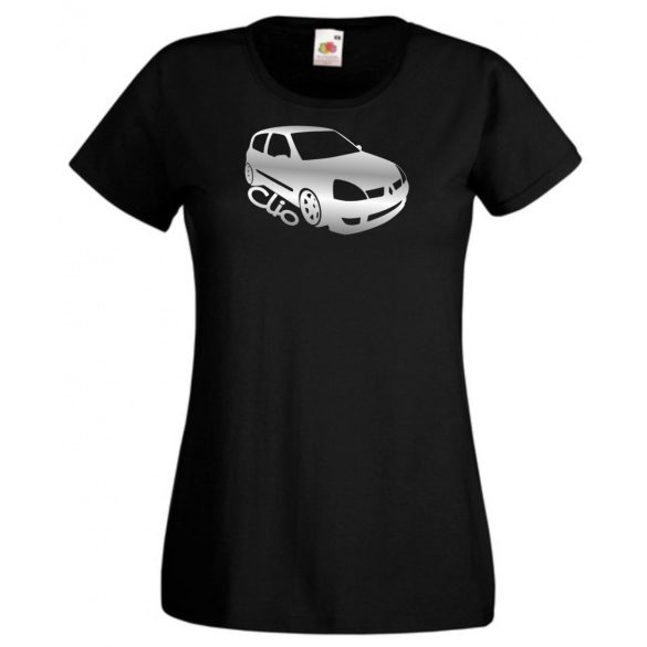 Autó fan Clio minima női rövid ujjú póló