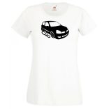 Autó fan Clio minima női rövid ujjú póló