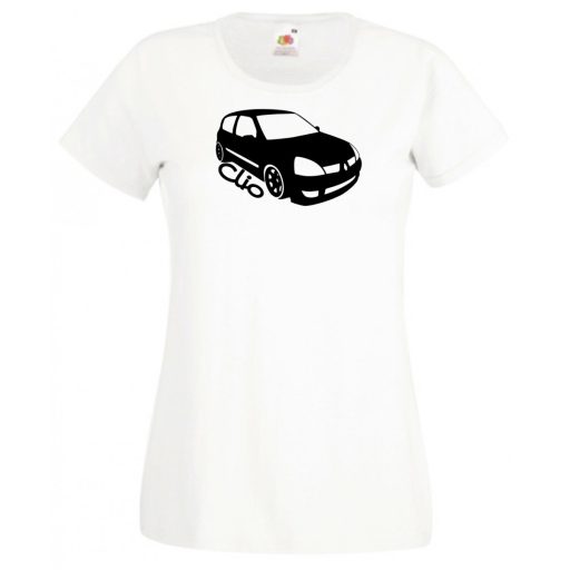 Autó fan Clio minima női rövid ujjú póló
