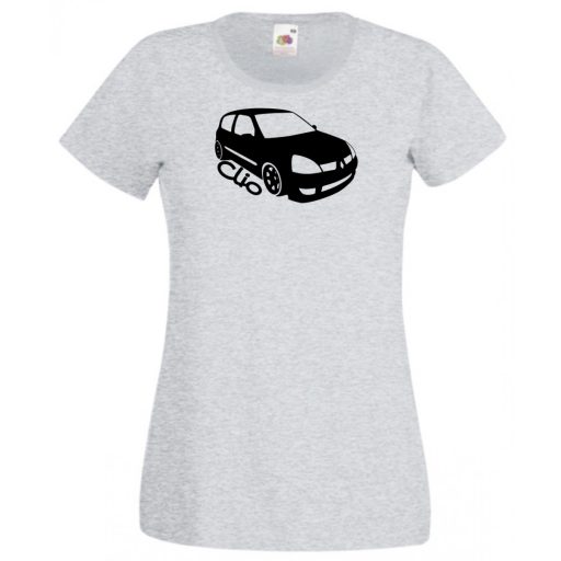 Autó fan Clio minima női rövid ujjú póló
