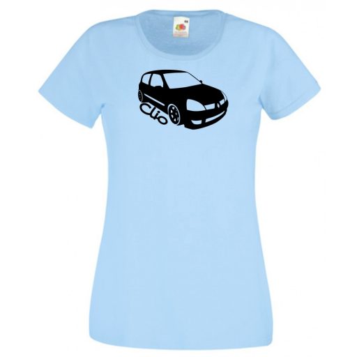 Autó fan Clio minima női rövid ujjú póló