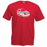 Autó fan Clio minima férfi rövid ujjú póló