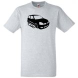 Autó fan Clio minima férfi rövid ujjú póló