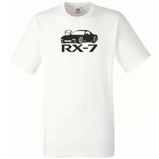Autó fan Mazda RX-7 férfi rövid ujjú póló