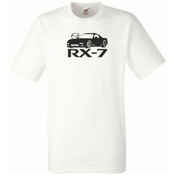 Autó fan Mazda RX-7 férfi rövid ujjú póló