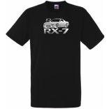 Autó fan Mazda RX-7 férfi rövid ujjú póló