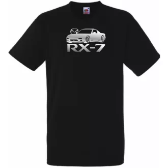 Autó fan Mazda RX-7 férfi rövid ujjú póló