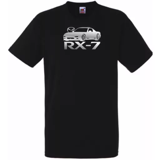 Autó fan Mazda RX-7 férfi rövid ujjú póló