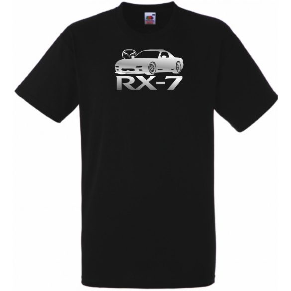 Autó fan Mazda RX-7 férfi rövid ujjú póló