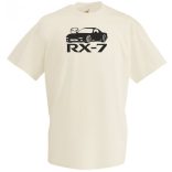 Autó fan Mazda RX-7 férfi rövid ujjú póló