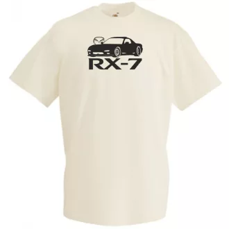 Autó fan Mazda RX-7 férfi rövid ujjú póló
