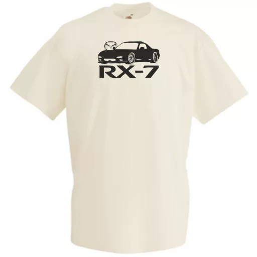 Autó fan Mazda RX-7 férfi rövid ujjú póló