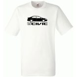 Autó fan Honda Civic minima férfi rövid ujjú póló