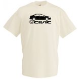 Autó fan Honda Civic minima férfi rövid ujjú póló