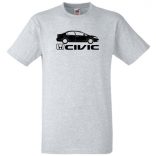 Autó fan Honda Civic minima férfi rövid ujjú póló