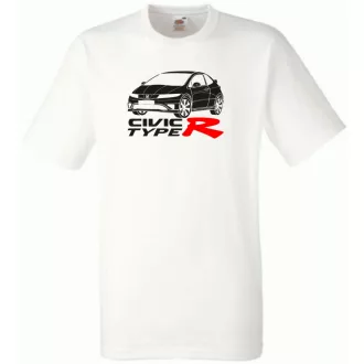   Autó fan Honda Civic Type R minima férfi rövid ujjú póló