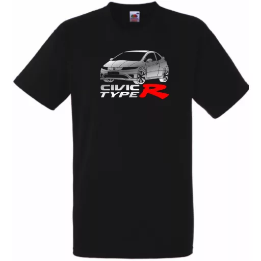 Autó fan Honda Civic Type R minima férfi rövid ujjú póló