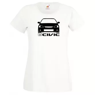 Autó fan Civic minima női rövid ujjú póló