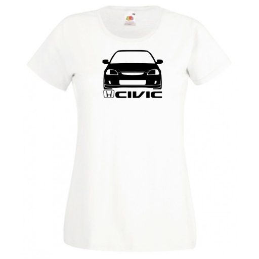 Autó fan Civic minima női rövid ujjú póló