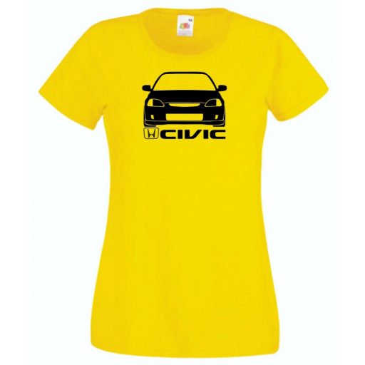 Autó fan Civic minima női rövid ujjú póló