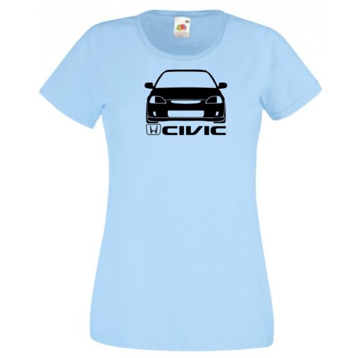 Autó fan Civic minima női rövid ujjú póló