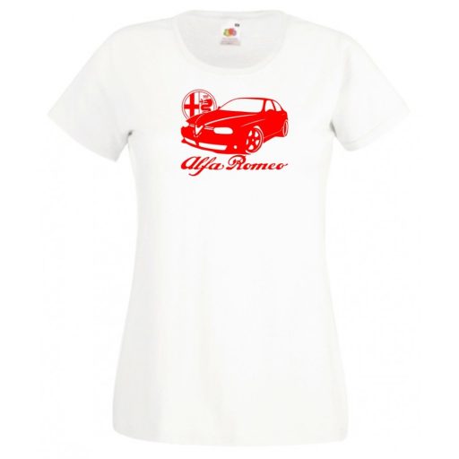 Autó fan Alfa női rövid ujjú póló