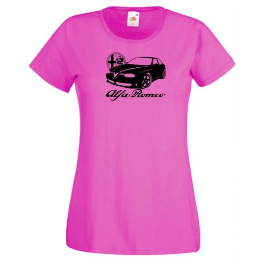 Autó fan Alfa női rövid ujjú póló