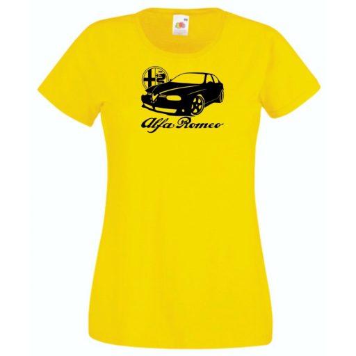 Autó fan Alfa női rövid ujjú póló