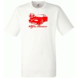 Autó fan Alfa Romeo minima férfi rövid ujjú póló