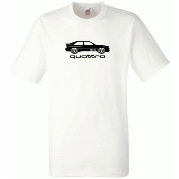 Autó fan Audi Quattro minima férfi rövid ujjú póló