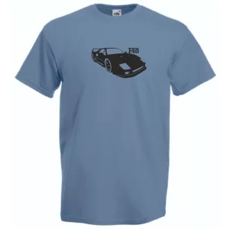 Auto Fan F40 stencil férfi rövid ujjú póló