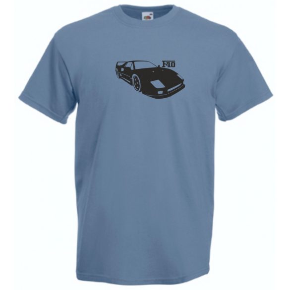 Auto Fan F40 stencil férfi rövid ujjú póló