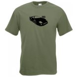 Auto Fan F40 stencil férfi rövid ujjú póló