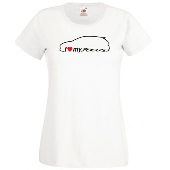 I Love My Focus női rövid ujjú póló