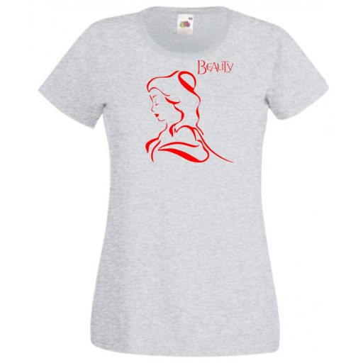 Szépség és a Szörnyeteg női rövid ujjú póló