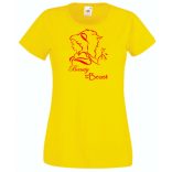 Szépség és a Szörnyeteg női rövid ujjú póló